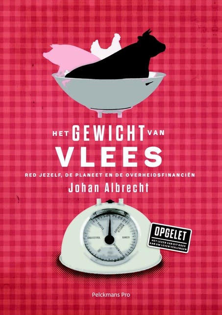 Het gewicht van vlees: red jezelf, de planeet en de overheidsinstantiën – omslag van het luisterboek van Albrecht Johan