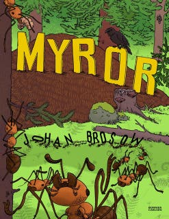 Myror – omslag till ljudboken av Johan Brosow