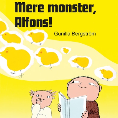 Mere monster, Alfons! – omslag til lydbogen af Gunilla Bergström