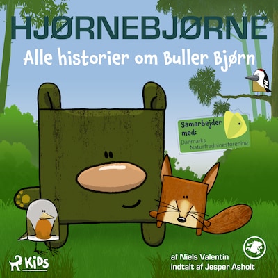 Hjørnebjørne - Alle historier om Buller Bjørn – omslag til lydbogen af Niels Valentin