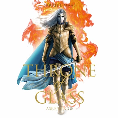 Throne of Glass #10: Ildens rige – omslag til lydbogen af Sarah J. Maas