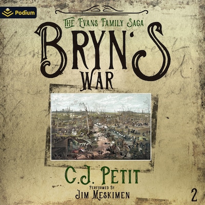 Bryn's War – omslag til lydbogen af C.J. Petit