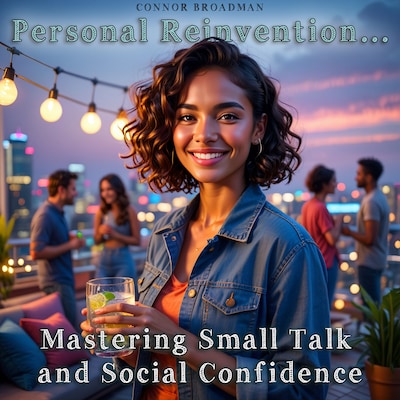 Mastering Small Talk and Social Confidence - Personal Reinvention – omslag til lydbogen af Connor Broadman