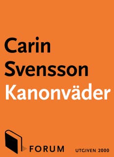 Kanonväder – omslag till ljudboken av Carin Svensson