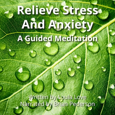Relieve Stress and Anxiety – omslag til lydbogen af Loula Love