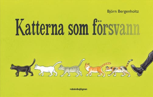 Katterna som försvann – omslag till ljudboken av Björn Bergenholtz