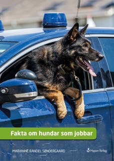 Fakta om hundar som jobbar – omslag till ljudboken av Marianne Randel Søndergaard