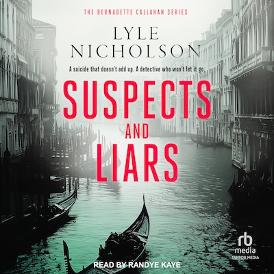 Suspects and Liars – omslag til lydbogen af Lyle Nicholson