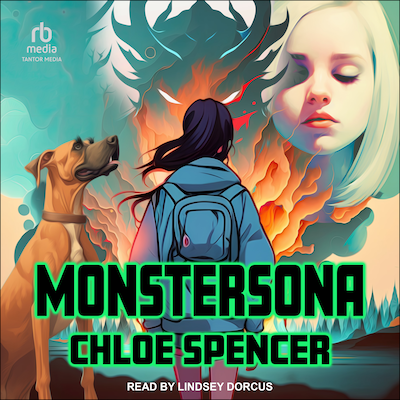 Monstersona – omslag til lydbogen af Chloe Spencer