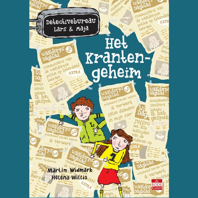 Het Krantengeheim – omslag van het luisterboek van Martin Widmark