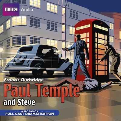 Paul Temple And Steve – omslag til lydbogen af Francis Durbridge