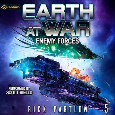 Enemy Forces – omslag til lydbogen af Rick Partlow