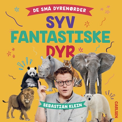 De små dyrenørder – omslag til lydbogen af Sebastian Klein, Rikke Klein