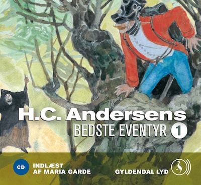 H.C. Andersens bedste eventyr 1 – omslag til lydbogen af H. C. Andersen