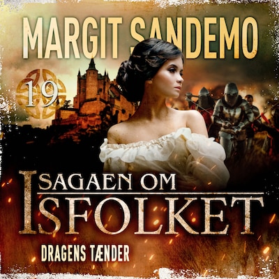 Isfolket 19 - Dragens tænder – omslag til lydbogen af Margit Sandemo