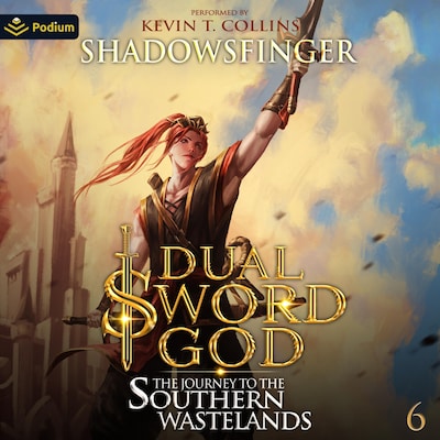 The Journey to the Southern Wastelands – omslag til lydbogen af Shadowsfinger