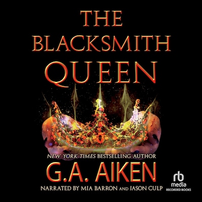 The Blacksmith Queen – omslag til lydbogen af G. A. Aiken