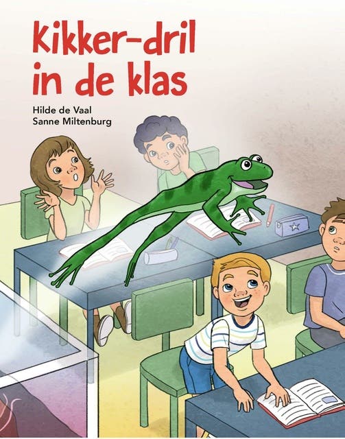 Kikker-dril in de klas – omslag van het luisterboek van Hilde de Vaal