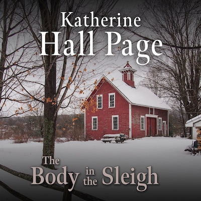 The Body in the Sleigh – omslag til lydbogen af Katherine Hall Page