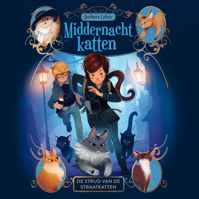 De strijd van de straatkatten – omslag van het luisterboek van Barbara Laban