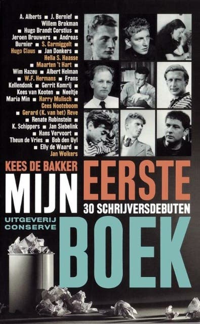 Mijn eerste boek: 30 schrijversdebuten – omslag van het luisterboek van Kees de Bakker