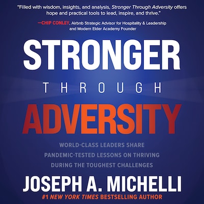 Stronger Through Adversity – omslag til lydbogen af Joseph A. Michelli