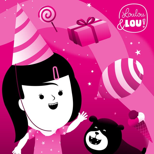 Het is Feest! – omslag van het luisterboek van Luisterverhalen Loulou en Lou