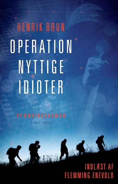 Operation nyttige idioter – omslag til lydbogen af Henrik Brun
