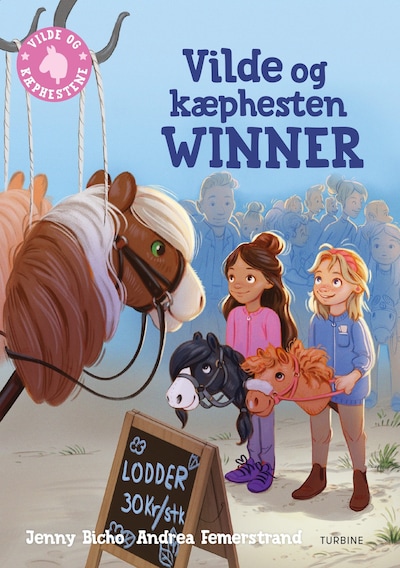 Vilde og kæphesten Winner – omslag til lydbogen af Jenny Bicho