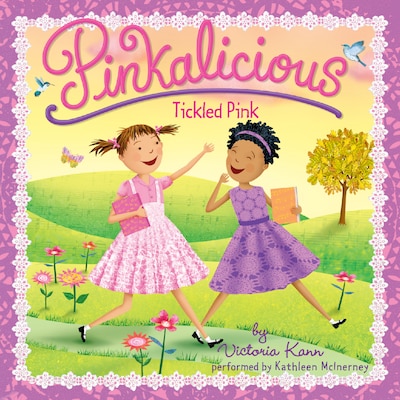 Pinkalicious: Tickled Pink – omslag til lydbogen af Victoria Kann