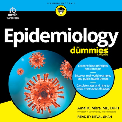 Epidemiology For Dummies – omslag til lydbogen af Amal Mitra, DrPH