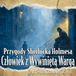 Człowiek z Wywiniętą Wargą – okładka audiobooka, autor Arthur Conan Doyle