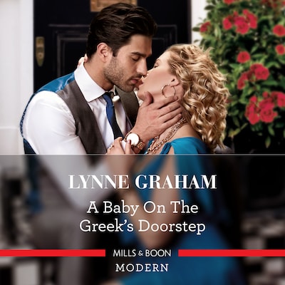 A Baby On The Greek's Doorstep – omslag til lydbogen af Lynne Graham