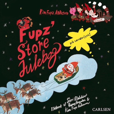 Fupz' store julebog - På sønderjysk! – omslag til lydbogen af Kim Fupz Aakeson