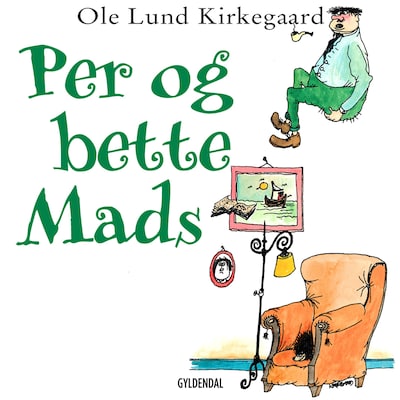Per og bette Mads – omslag til lydbogen af Ole Lund Kirkegaard