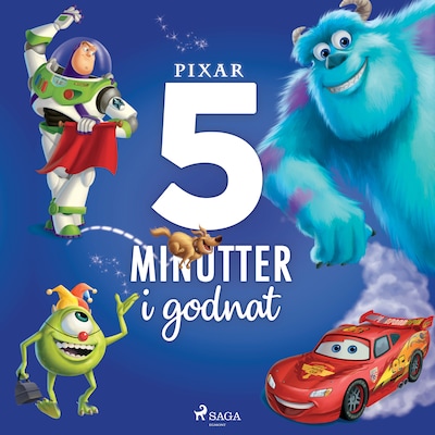 Fem minutter i godnat - Pixar – omslag til lydbogen af Disney