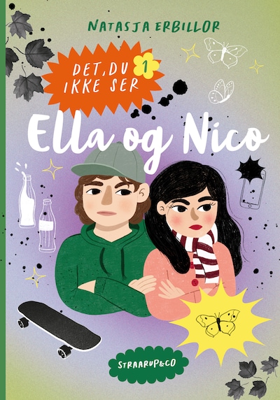 Ella og Nico – omslag til lydbogen af Natasja Erbillor
