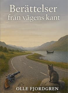 Berättelser från vägens kant – omslag till ljudboken av Olle Fjordgren