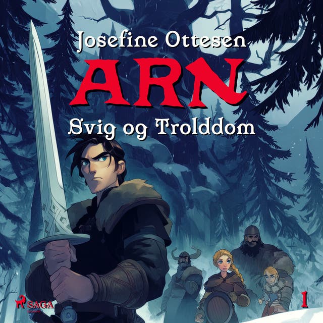 Arn 1. Svig og Trolddom – omslag til lydbogen af Josefine Ottesen