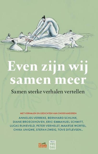 Even zijn wij samen meer: Samen sterke verhalen vertellen – omslag van het luisterboek van Het Lezerscollectief