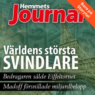 Världens största svindlare – omslag till ljudboken av Hemmets Journal,Henrik Holst,Johan G. Rystad