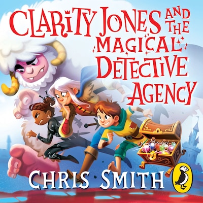 Clarity Jones and the Magical Detective Agency – omslag til lydbogen af Chris Smith
