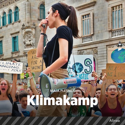 Klimakamp – omslag til lydbogen af Maja Plesner