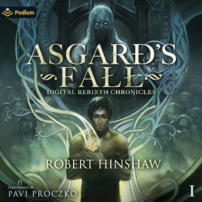 Asgard's Fall – omslag til lydbogen af Robert Hinshaw
