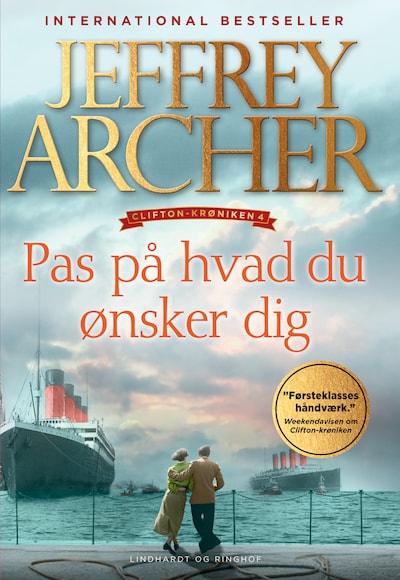 Pas på hvad du ønsker dig – omslag til lydbogen af Jeffrey Archer