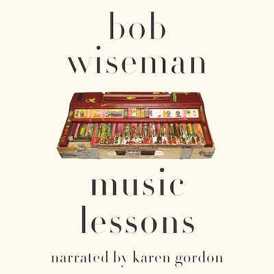 Music Lessons – omslag van het luisterboek van Bob Wiseman