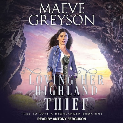 Loving Her Highland Thief – omslag til lydbogen af Maeve Greyson