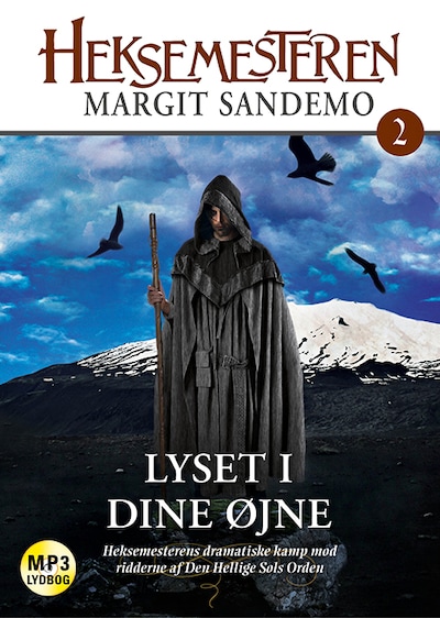 Heksemesteren 2 - Lyset i dine øjne – omslag til lydbogen af Margit Sandemo