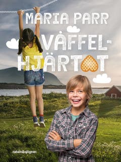Våffelhjärtat – omslag till ljudboken av Maria Parr