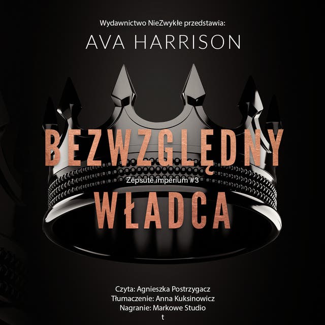 Bezwzględny władca – okładka audiobooka, autor Ava Harrison